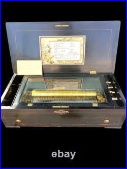 Bornand Music Box Very Nice, Beautiful Sound 13 Cylinder