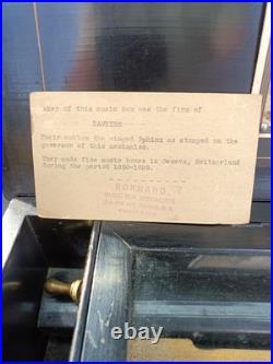 Bornand Music Box Very Nice, Beautiful Sound 13 Cylinder