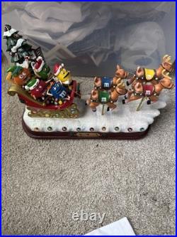 Bradford Exchange M&M Christmas Eve Sleigh Ride Music Box Limited Edition