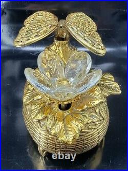 Brass Butterfly Music Box with Flapping Wings Taj Imports Japan