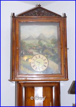 C. 1830 German Flute Clock Organ Music Box We Ship Worldwide