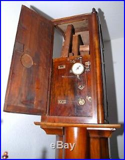 C. 1830 German Flute Clock Organ Music Box We Ship Worldwide