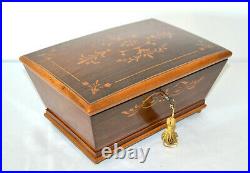 C. 1850 Musical Sewing Kit Sectional Comb Music Box Neccessaire
