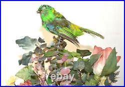 C. 1880 Bontems Singing Bird In Flowerpot Jardiniere Music Box