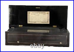 C. 1880 Swiss 8-tune Antique Music Box We Ship Worldwide