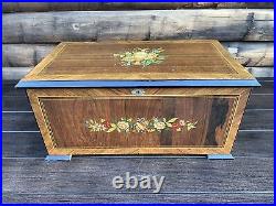 C. Jaccard Music Box With Bells Drum Rare Grand Orchestral Music Box