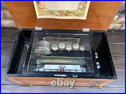 C. Jaccard Music Box With Bells Drum Rare Grand Orchestral Music Box