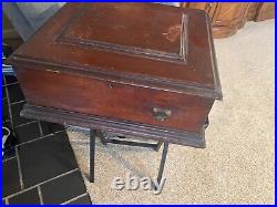 C1900 Antique Regina Coin Operated Disc Music Mahogany Box case Only C1900 Antique Regina Coin Operated Disc Music Mahogany Box case Only