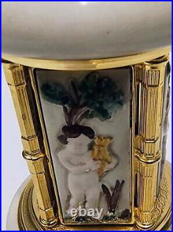 Capodimonte Cherub Porcelain Music Carousel Lipstick Holder