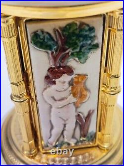 Capodimonte Cherub Porcelain Music Carousel Lipstick Holder