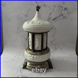 Carousel Cigarette Dispenser, Reuge Music Box, (Menuet-Mozart Serenade-Schubert) Carousel Cigarette Dispenser, Reuge Music Box, (Menuet-Mozart Serenade-Schubert)