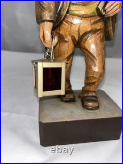 Carved German Whistler Black Forest Drunk Night Watchman Karl Griesbaum Works