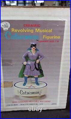 Catwoman Vintage 1978 Musical Figurine