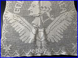 Centennial Embroidered Lace George Washington God Bless America Handkerchief