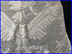 Centennial Embroidered Lace George Washington God Bless America Handkerchief
