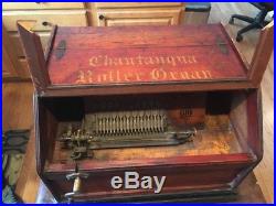 Chautauqua Roller Organ and 17 Rolls