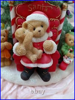 Cherished Teddies Lighted Christmas Tree Plays Tune We Wish You Merry Christmas