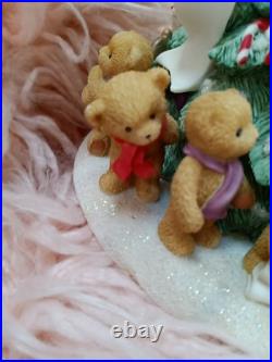 Cherished Teddies Lighted Christmas Tree Plays Tune We Wish You Merry Christmas