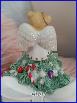 Cherished Teddies Lighted Christmas Tree Plays Tune We Wish You Merry Christmas