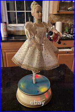 Christmas Clara Ballerina Doll Toy On Base Lights And Plays Nutcracker Suite
