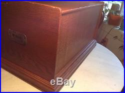 Circa 1900 Grand Roller Organ 32 Note Music Box withMusic Cob (13 1/4)
