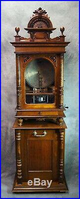 Coin Operated Antique Upright Polyphon Disc Music Box