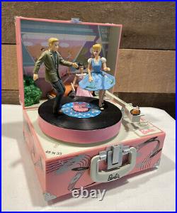 Collectible Barbie Music Box, Let's Go to the Hop, 1993 Enesco Music Box NICE