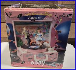 Collectible Barbie Music Box, Let's Go to the Hop, 1993 Enesco Music Box NICE