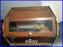 Concert Roller Organ Music Box For Restoration Or Parts Free Ship