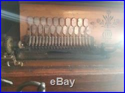 Concert Roller Organ Music Box For Restoration Or Parts Free Ship