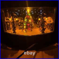 Cracker Barrel Plaid Tidings Symphony of Bells Animated Wooden Music Box WORKS Cracker Barrel Plaid Tidings Symphony of Bells Animated Wooden Music Box WORKS