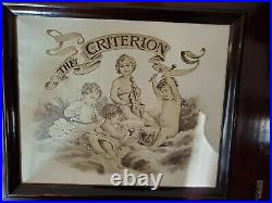 Criterion #4 Music Box with 11 Discs, Made of Carved Mahogany