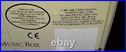 Crystal Showcase Music Box Snowman Plays 50 Songs Gold Label Mr Christmas New