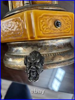 DEFECTIVE Rare Pagoda Reuge Porcelain Musical Lipstick Cigarette Carous G3D