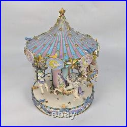 Danbury Mint Dreamsicles Carousel 2004 By Kristin angels horses top wind