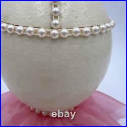 Dancing BOLS Bottle Ballerina Inside Ostrich Egg Jewelry Music Box Works READ