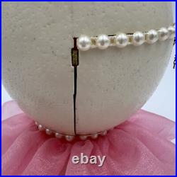 Dancing BOLS Bottle Ballerina Inside Ostrich Egg Jewelry Music Box Works READ