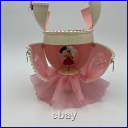 Dancing BOLS Bottle Ballerina Inside Ostrich Egg Jewelry Music Box Works READ