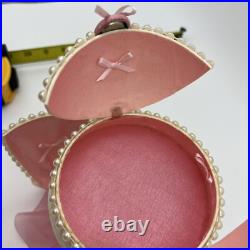 Dancing BOLS Bottle Ballerina Inside Ostrich Egg Jewelry Music Box Works READ