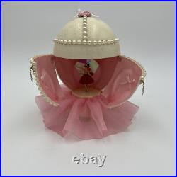 Dancing BOLS Bottle Ballerina Inside Ostrich Egg Jewelry Music Box Works READ