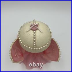 Dancing BOLS Bottle Ballerina Inside Ostrich Egg Jewelry Music Box Works READ