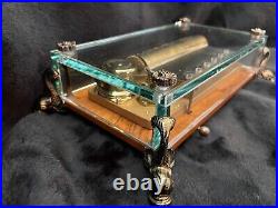 Dauphin 72 Note Crystal Glass Music Box by Reuge