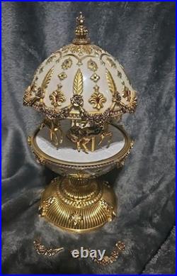 Defective Damage House Of Faberge Imperial Carousel Egg Music Box For F G3d