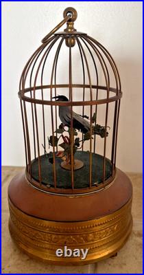 Defective Vintage German Karl Griesbaum Singing Bird Cage Automaton Musi G3d