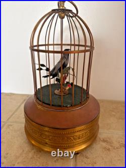 Defective Vintage German Karl Griesbaum Singing Bird Cage Automaton Musi G3d