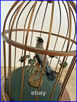 Defective Vintage German Karl Griesbaum Singing Bird Cage Automaton Musi G3d