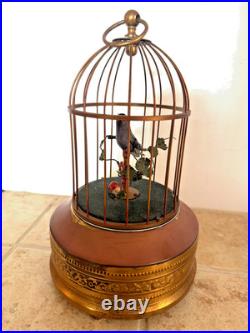 Defective Vintage German Karl Griesbaum Singing Bird Cage Automaton Musi G3d