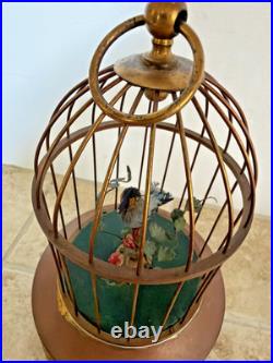 Defective Vintage German Karl Griesbaum Singing Bird Cage Automaton Musi G3d