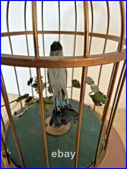 Defective Vintage German Karl Griesbaum Singing Bird Cage Automaton Musi G3d