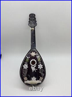 Details about Antique Inlaid Mandolin Music Box Bakelite